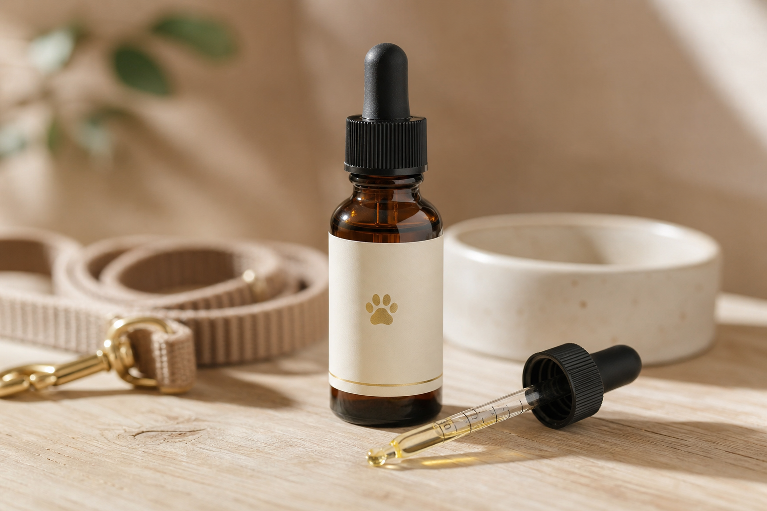 Huile CBD pour chien avec pipette doseuse